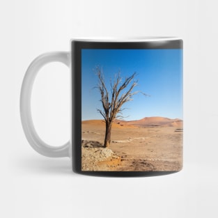 Tree in the desert. Mug